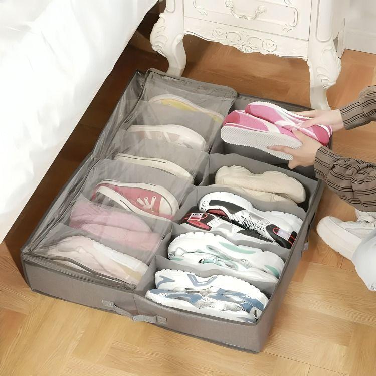 Organizador Zapatos Bajo Cama Almacenamiento Zapatero-2