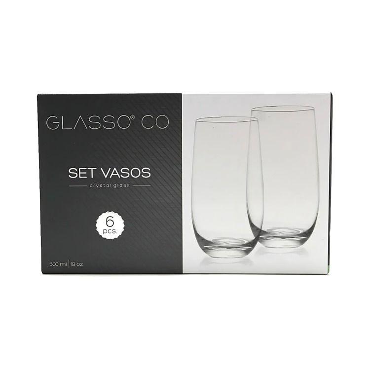 SET VASO 500 ML CRISTAL GLASSO-0