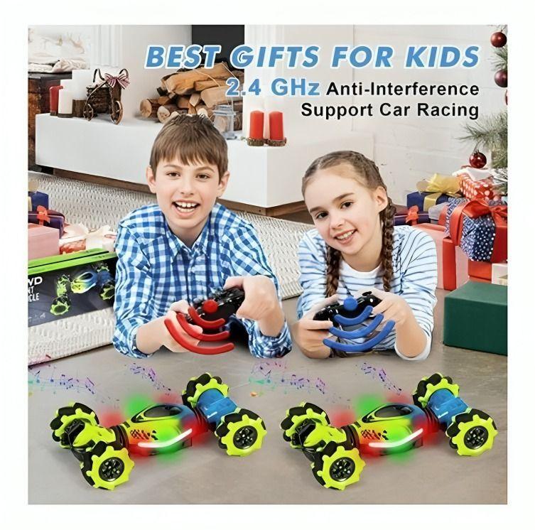 Auto Loco 4x4 Trucos Pro con Control 2.4G Verde-4