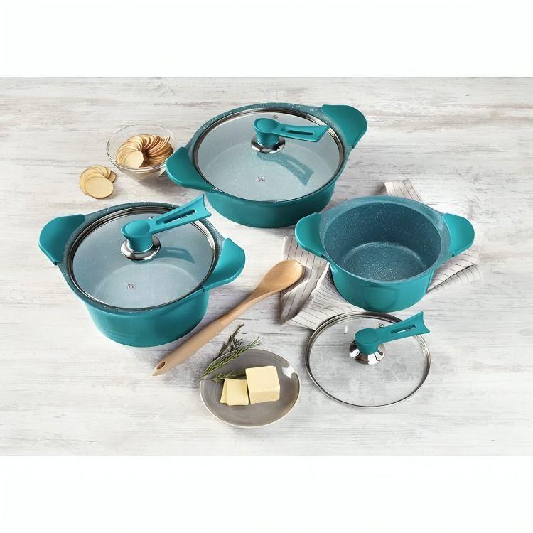 Batería Cocina 6 Piezas Aluminio Fundido Calipso BOHLIER 2.3-5