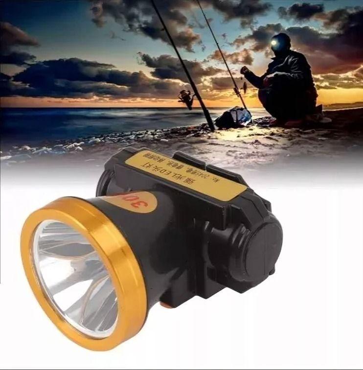 Foco Caza Led Lampara Minera Recargable Portatil-3