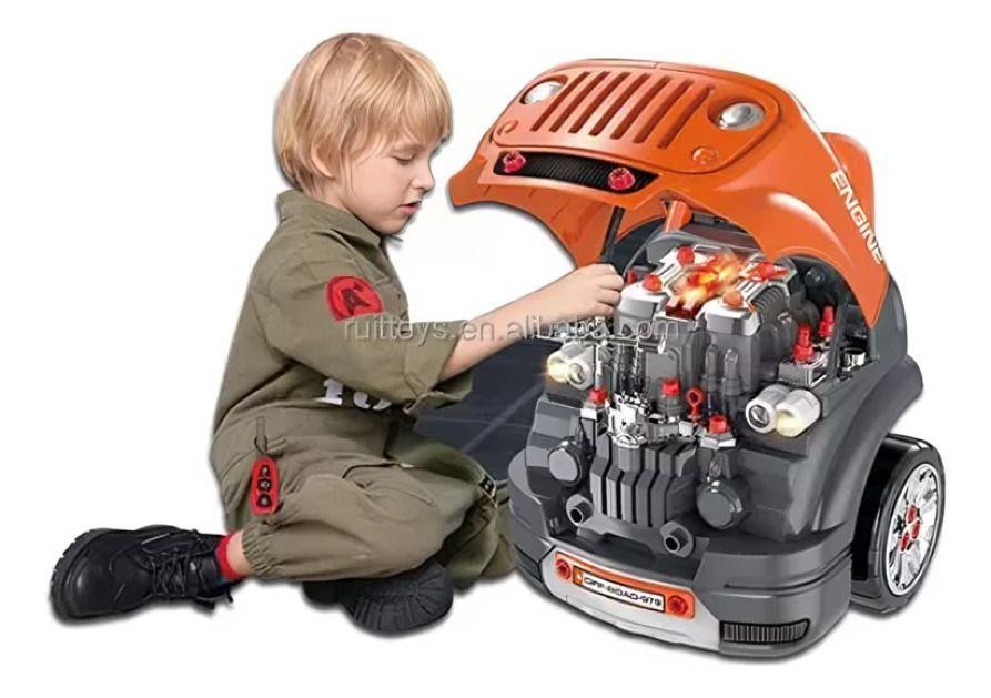 Taller Mecanico 61 piesas Simulador Naranja-1