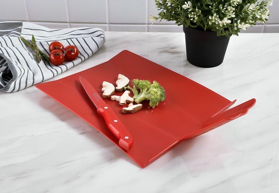 SET 6PC CUCHILLOS ACER.INOX  ROJO MILKY-4