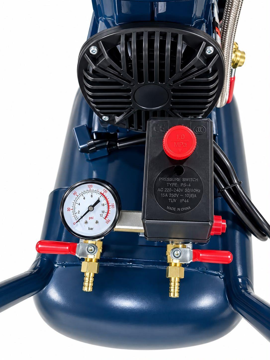 Compresor de aire 100l Oil Free 4Hp 8bar Prof Jap n-3