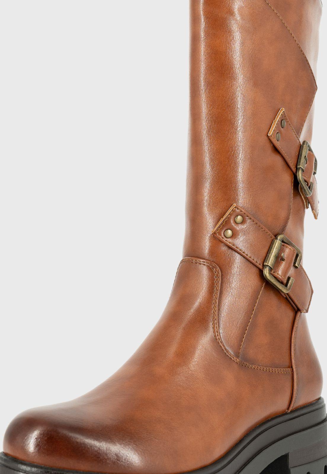 Bota Biker Zara Caramelo Alquimia-4