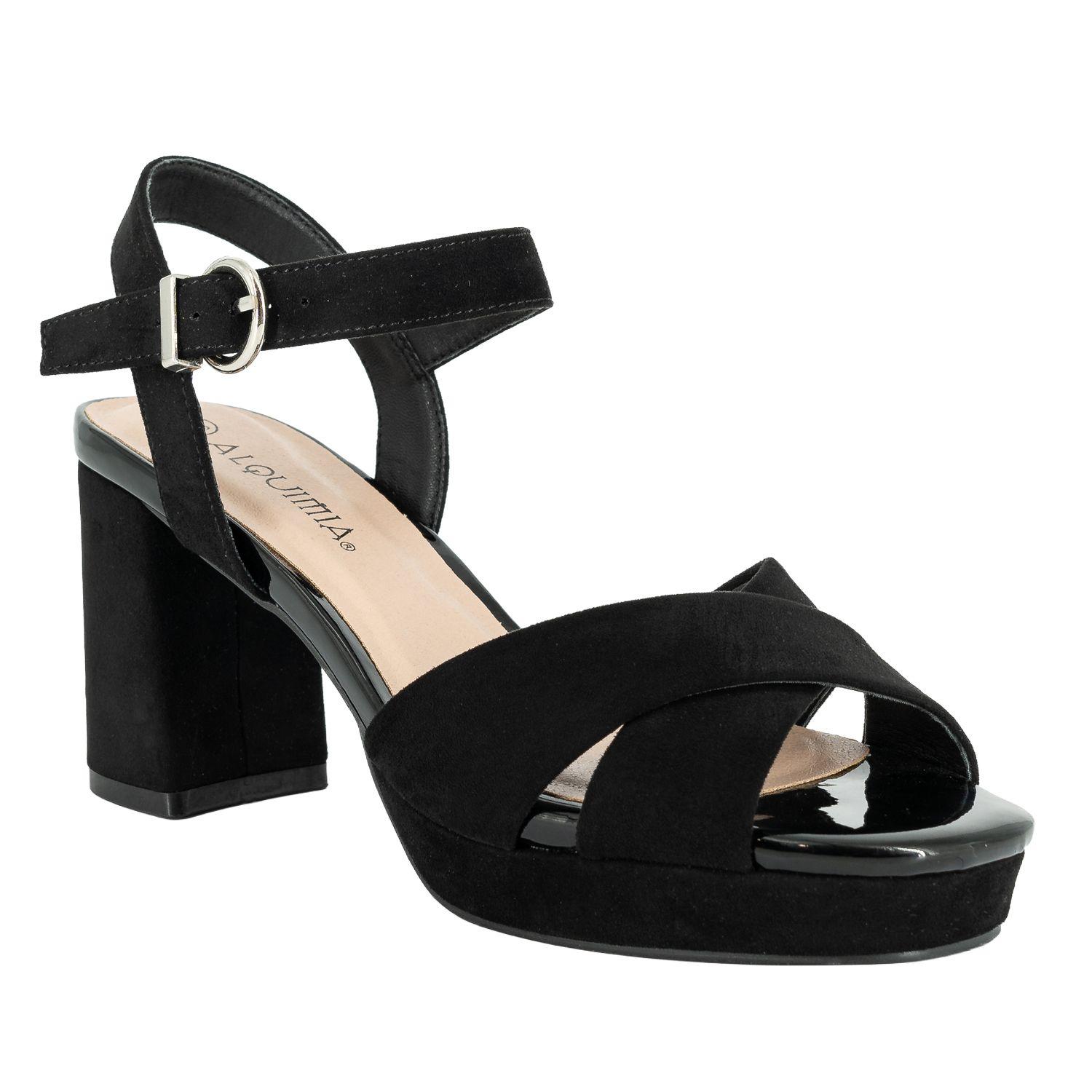 Sandalia de Vestir Lisa Negro Alquimia-1