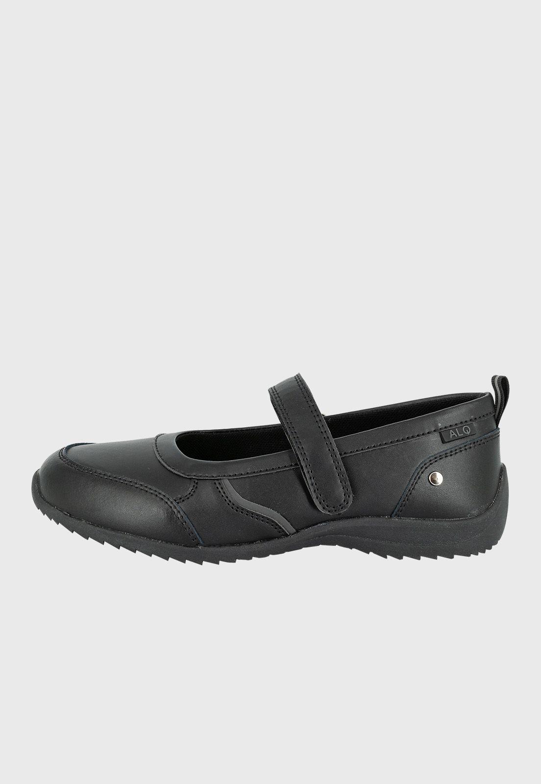 Zapato Escolar de Cuero Nina Negro Alquimia-1