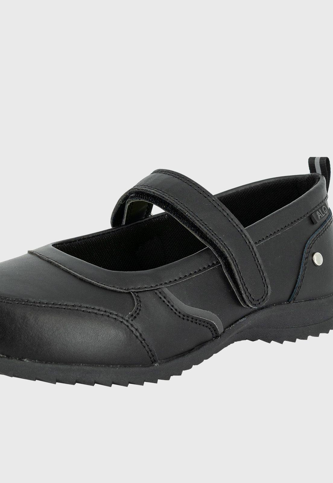 Zapato Escolar de Cuero Nina Negro Alquimia-3