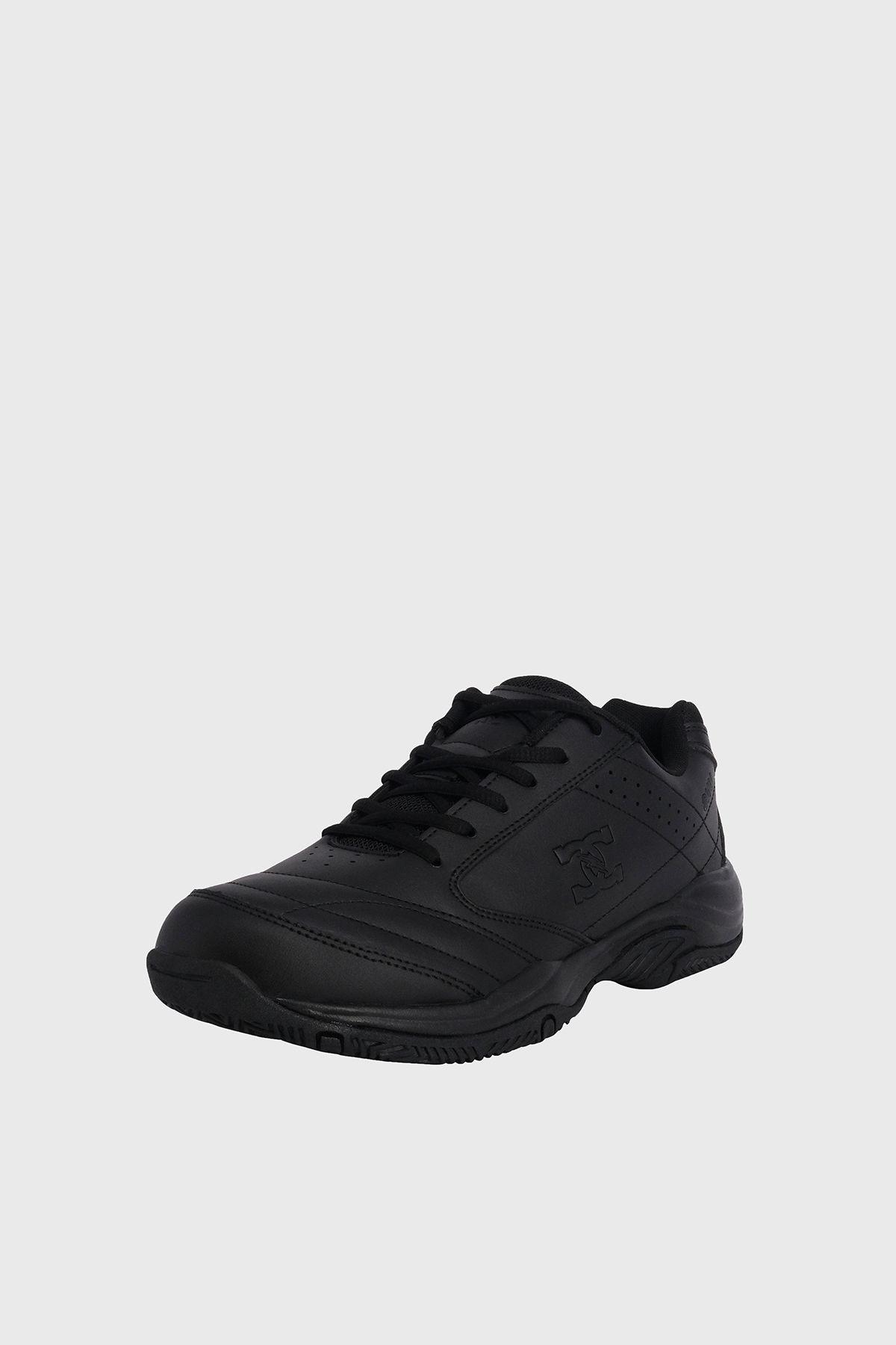 Zapatilla de Cuero Fairmont Negro UNS-0