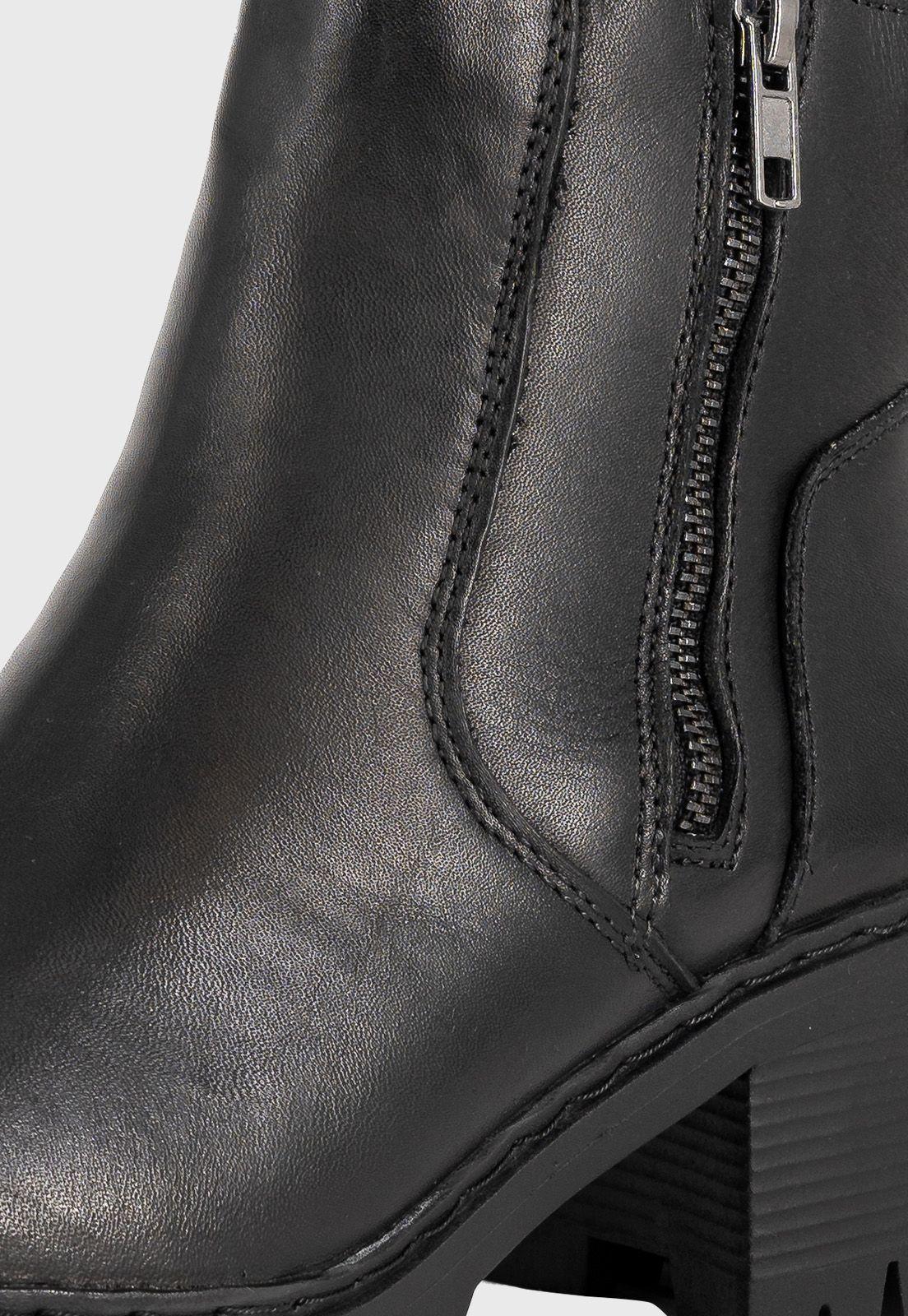 Botin de Cuero Gaby Negro Alquimia-4