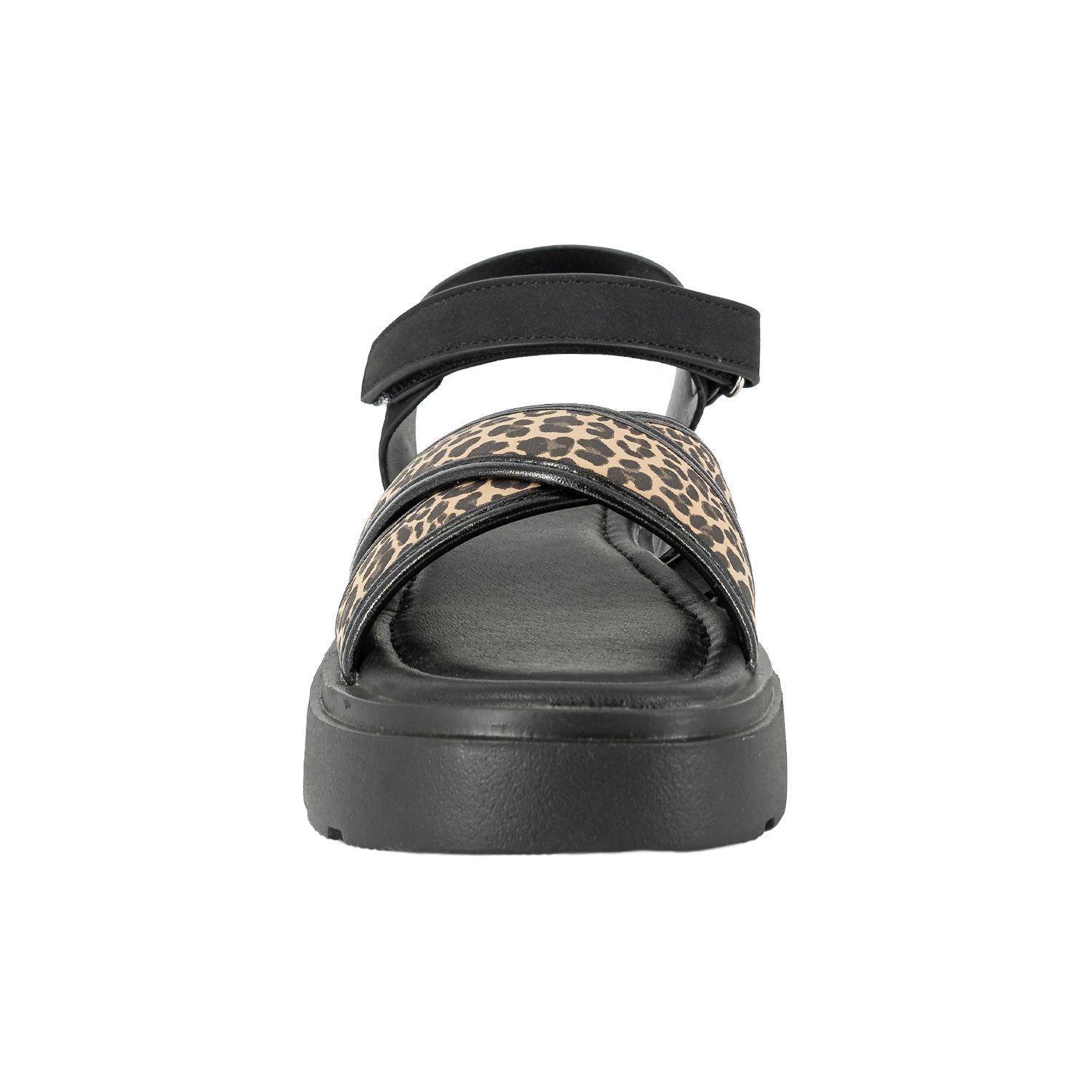 Sandalia con Velcro Serena Animal Print Bamboo-3