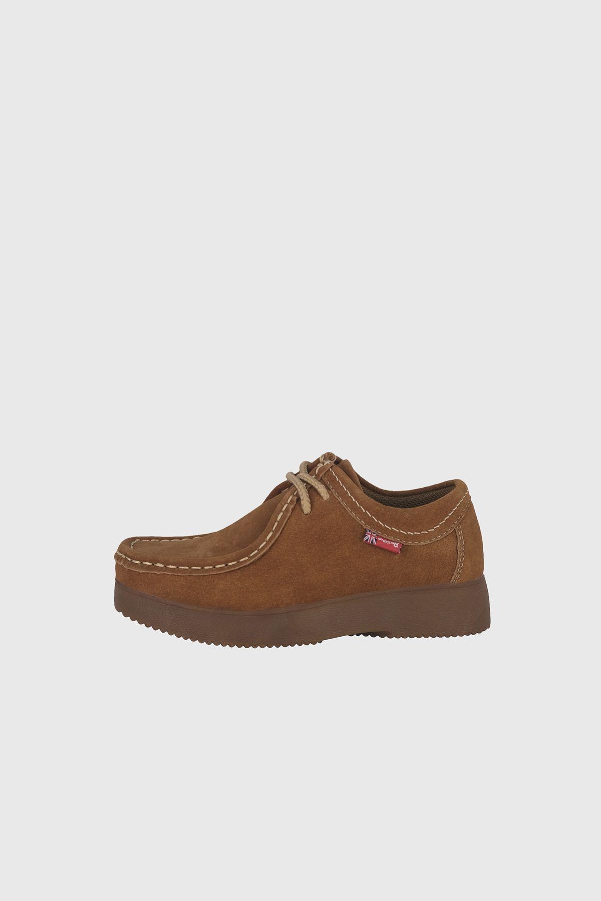 Zapato de Cuero Niño Buxus Tostado Bamboo-1