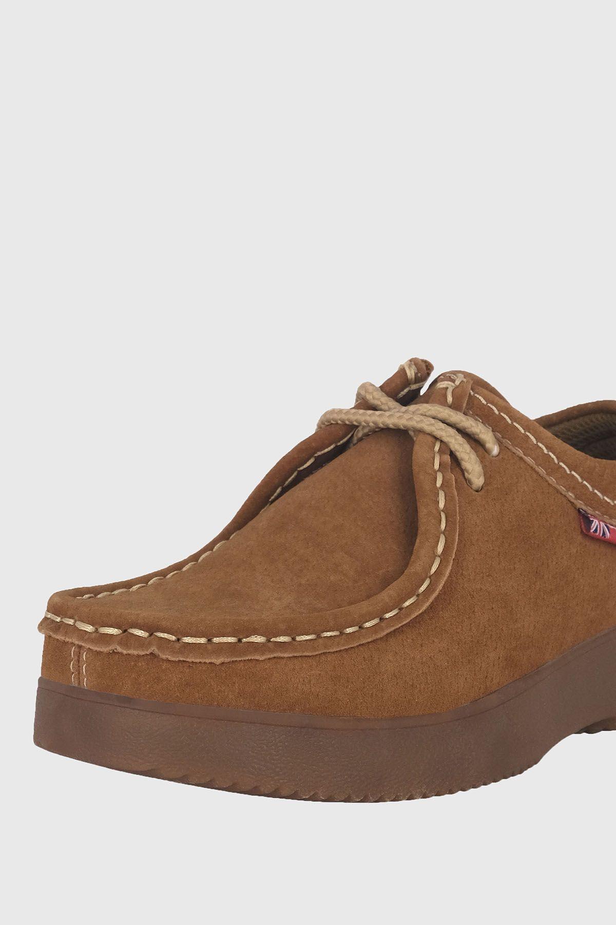 Zapato de Cuero Niño Buxus Tostado Bamboo-3