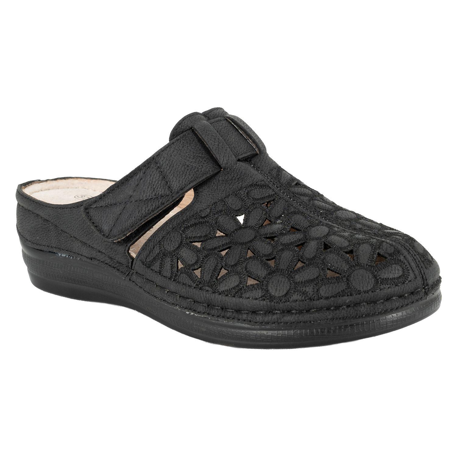 Puntilla Confort con Velcro Fabri Negro Passer-1