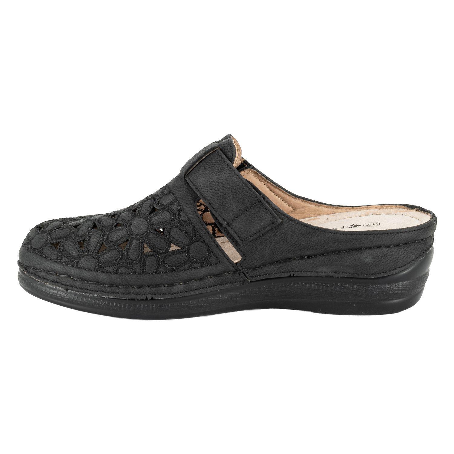 Puntilla Confort con Velcro Fabri Negro Passer-2