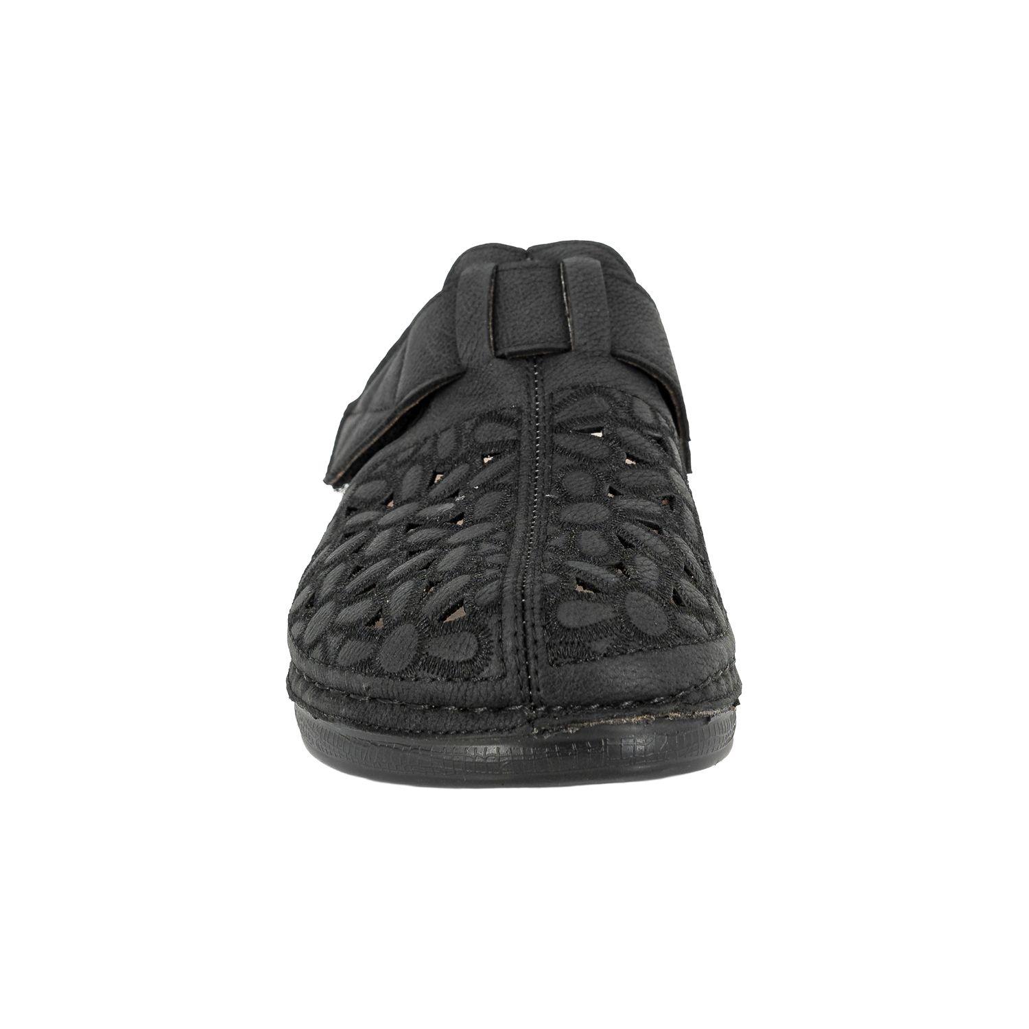 Puntilla Confort con Velcro Fabri Negro Passer-3