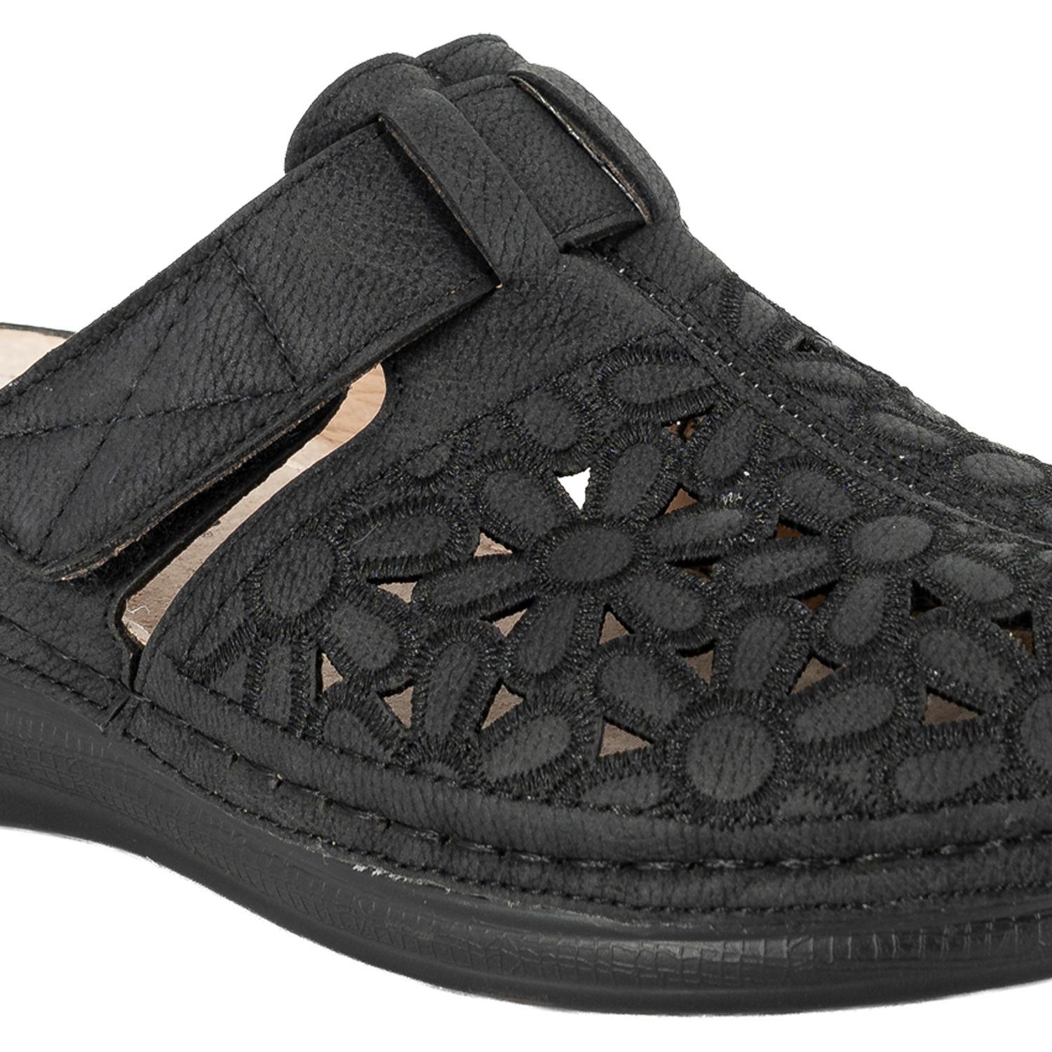 Puntilla Confort con Velcro Fabri Negro Passer-4