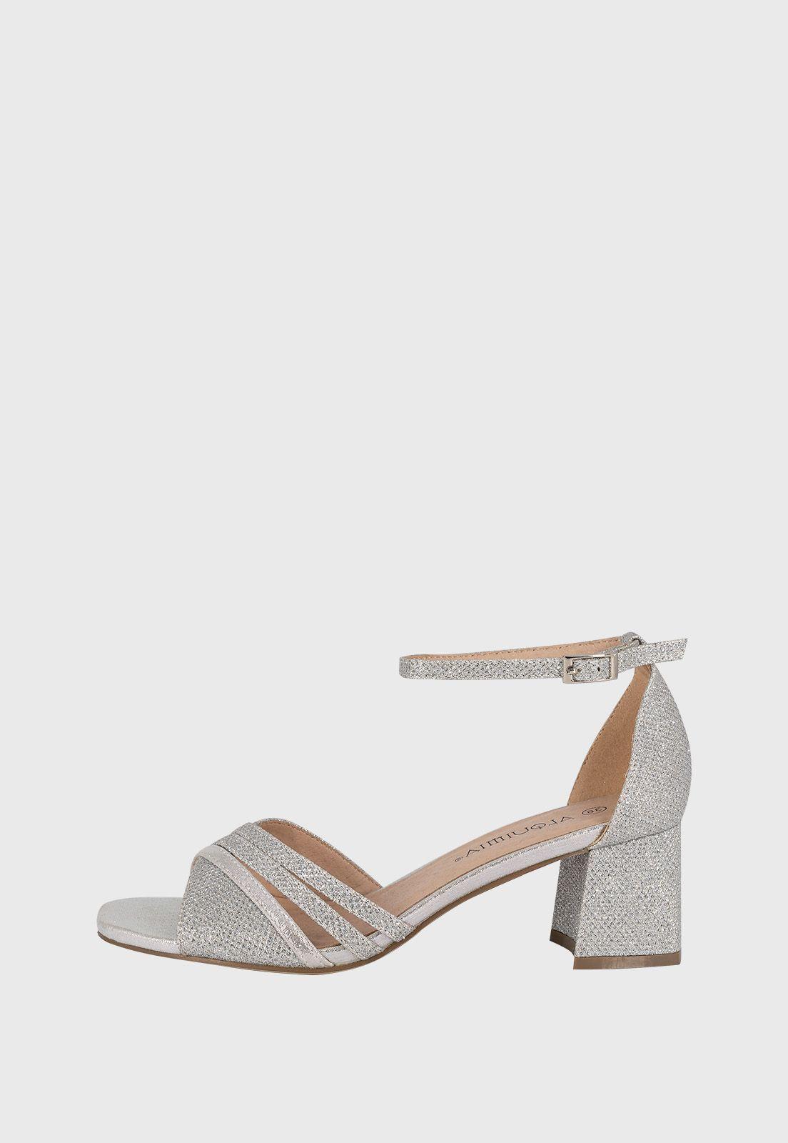 Sandalia de Vestir Khan Plateado Alquimia-1