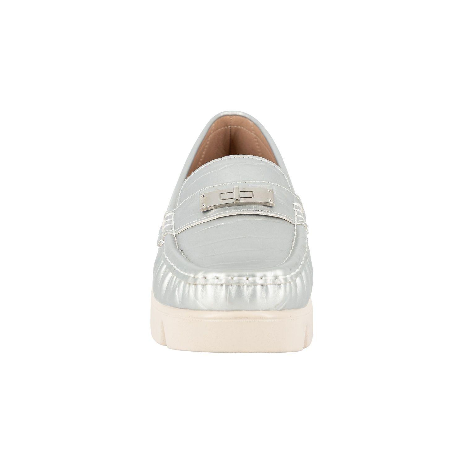 Mocasin Casual Abbey Plateado Alquimia-3