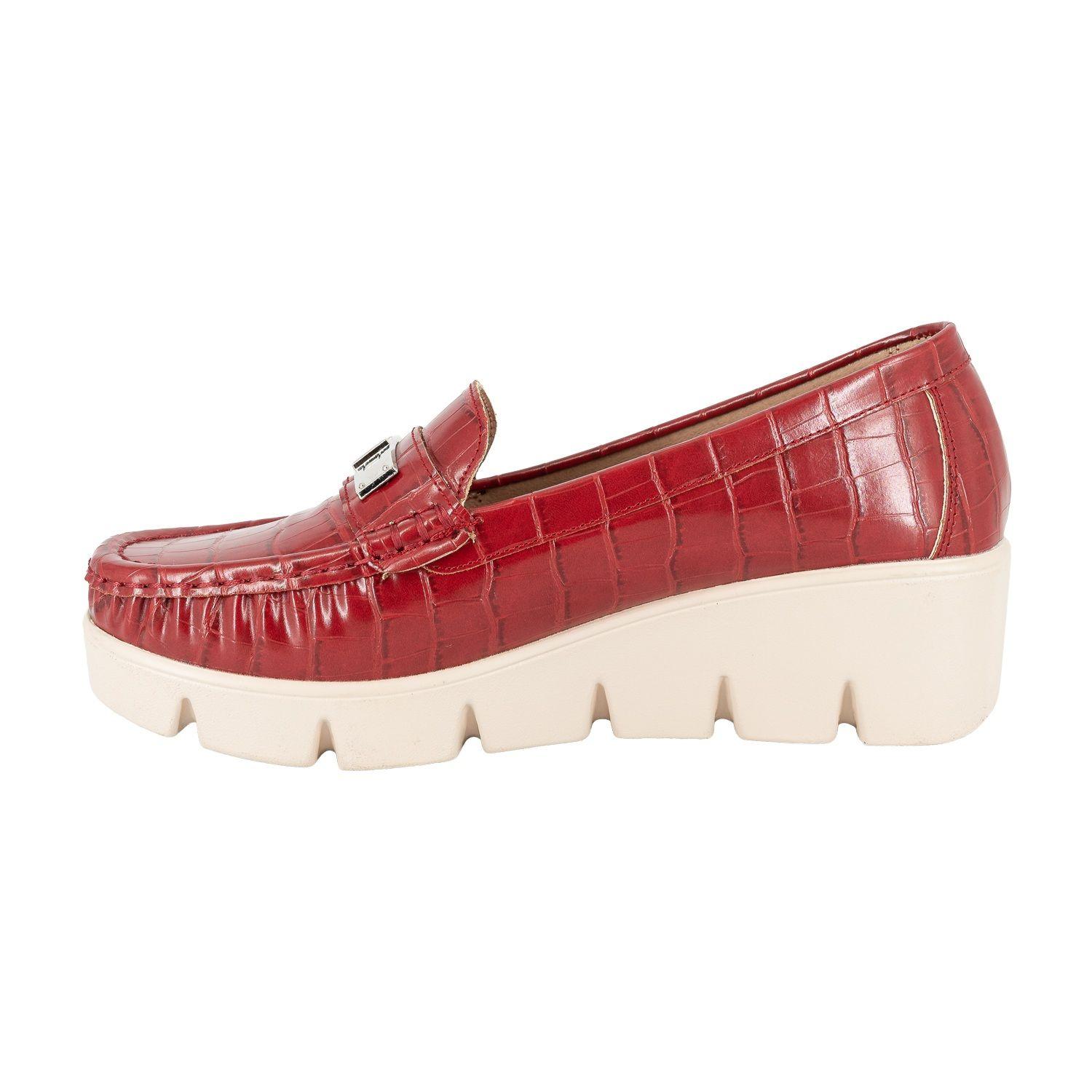 Mocasin Casual Abbey Rojo Alquimia-3