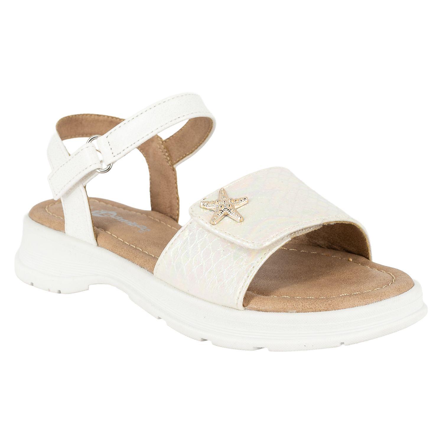Sandalia con Velcro Aral Blanco Bamboo-1