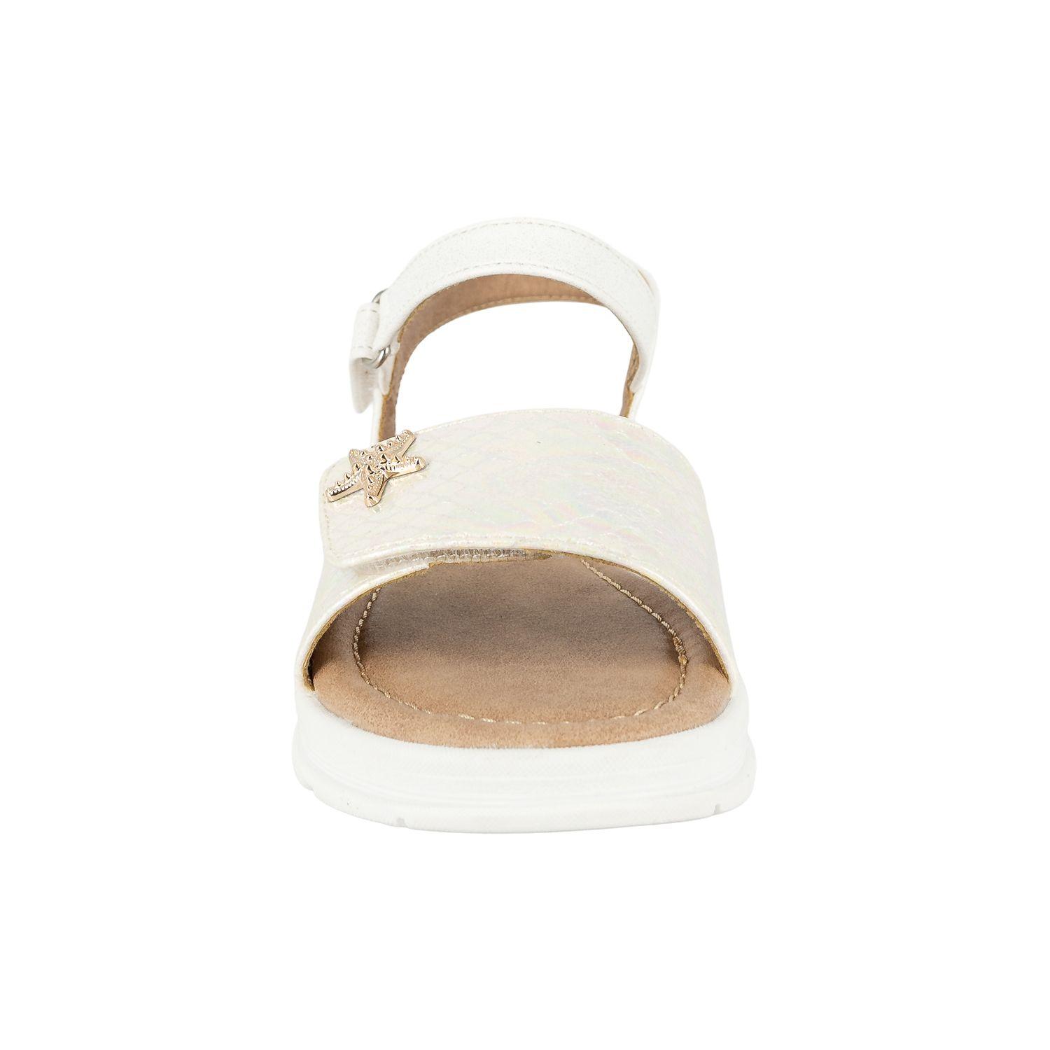 Sandalia con Velcro Aral Blanco Bamboo-3