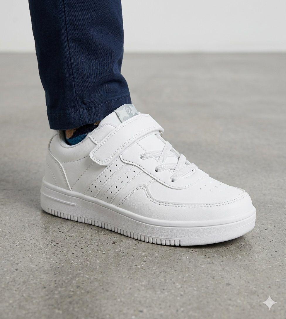 Zapatilla Escolar Jacinto Blanco UNS-4