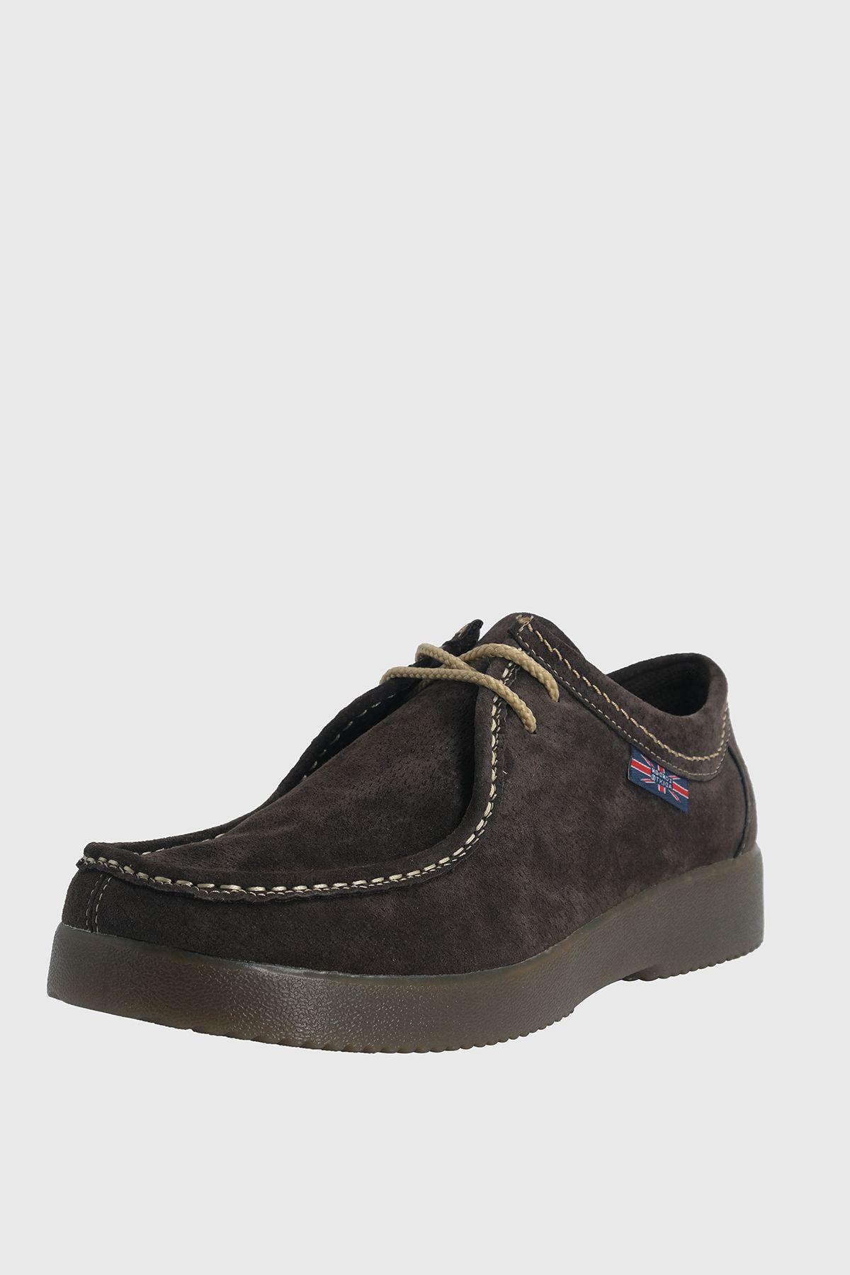 Zapato de Cuero Casual Café Thamrin London Adixt-0