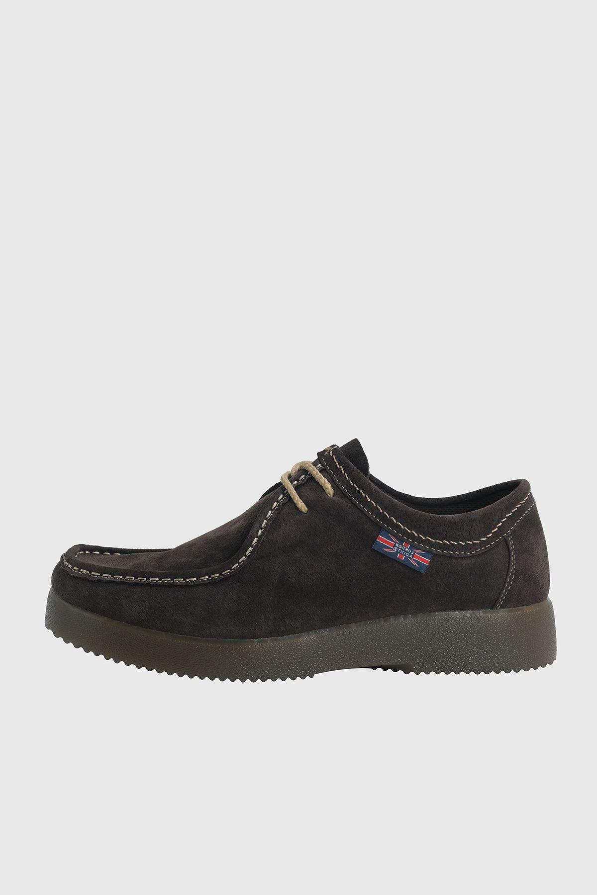 Zapato de Cuero Casual Café Thamrin London Adixt-2