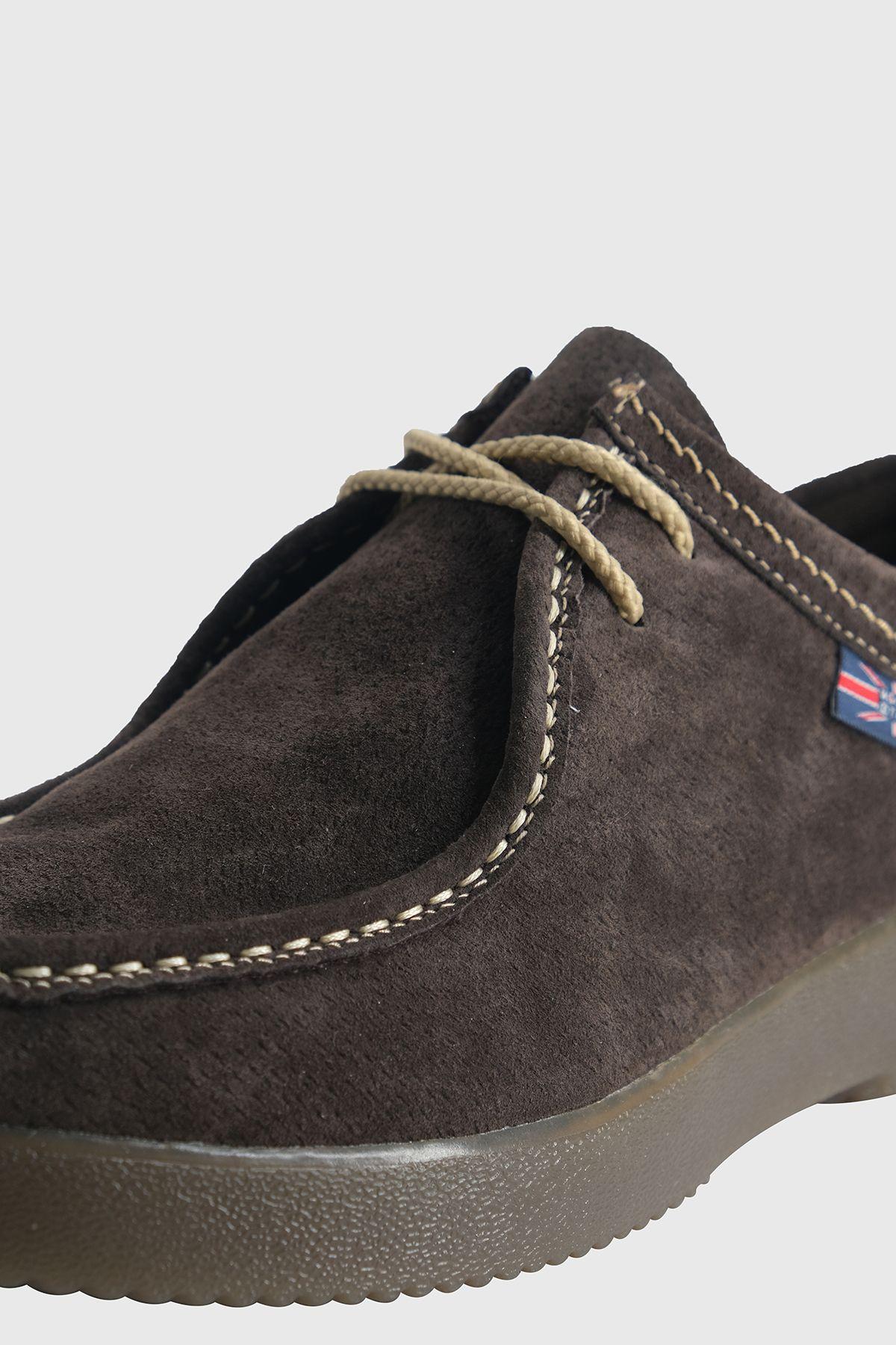 Zapato de Cuero Casual Café Thamrin London Adixt-3