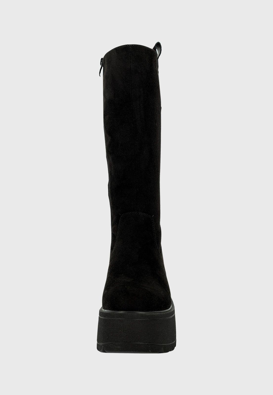 Bota Larga con Plataforma Lek Negro Alquimia-2