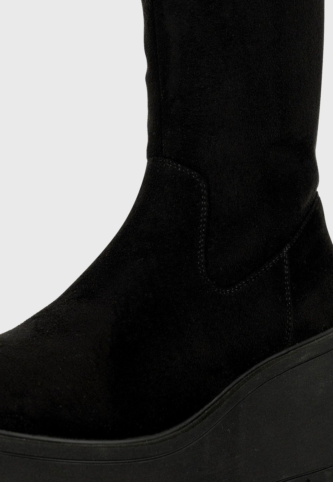 Bota Larga con Plataforma Lek Negro Alquimia-4