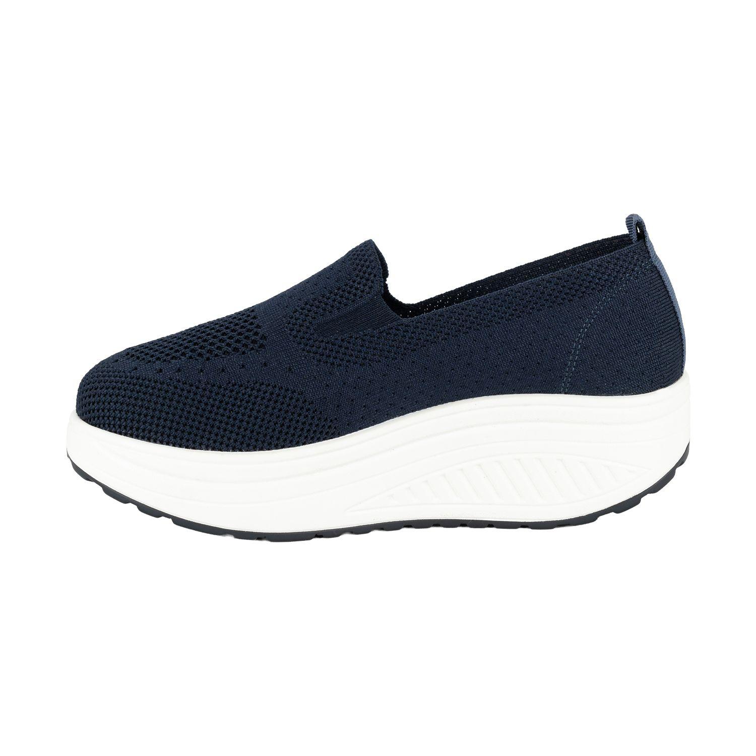 Mocasín Plataforma Slip-On Beth Azul Alquimia-2