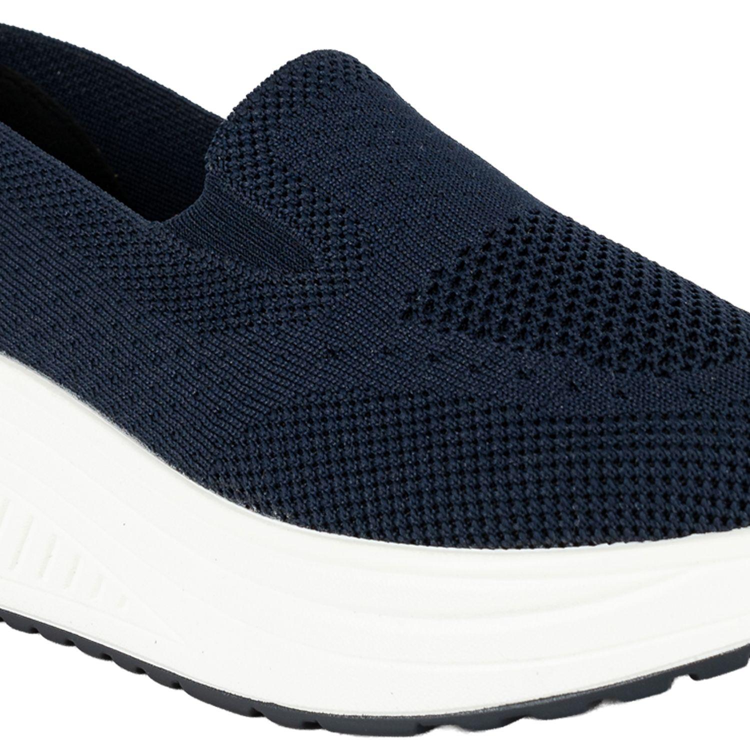 Mocasín Plataforma Slip-On Beth Azul Alquimia-4