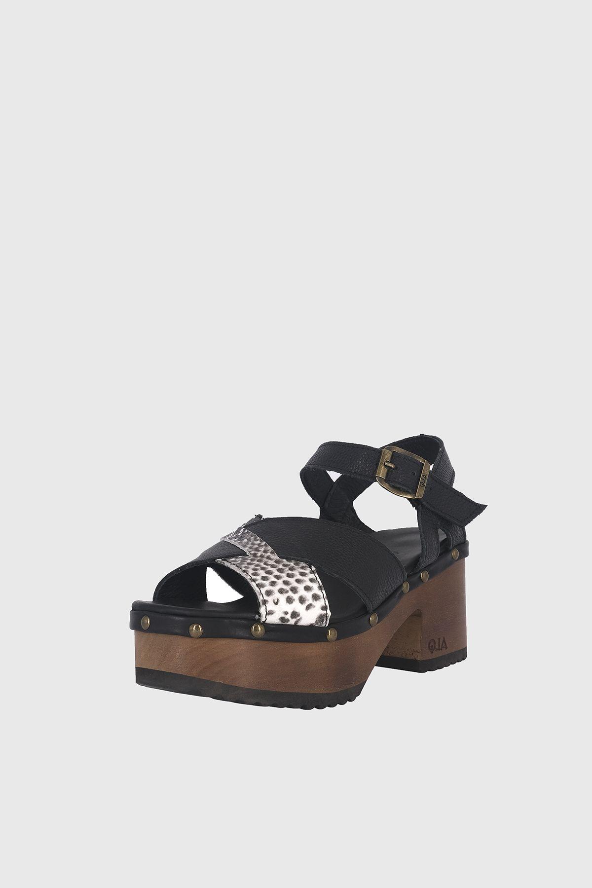 Sandalia Plataforma Madera Ebano Full Negro Alquimia-0