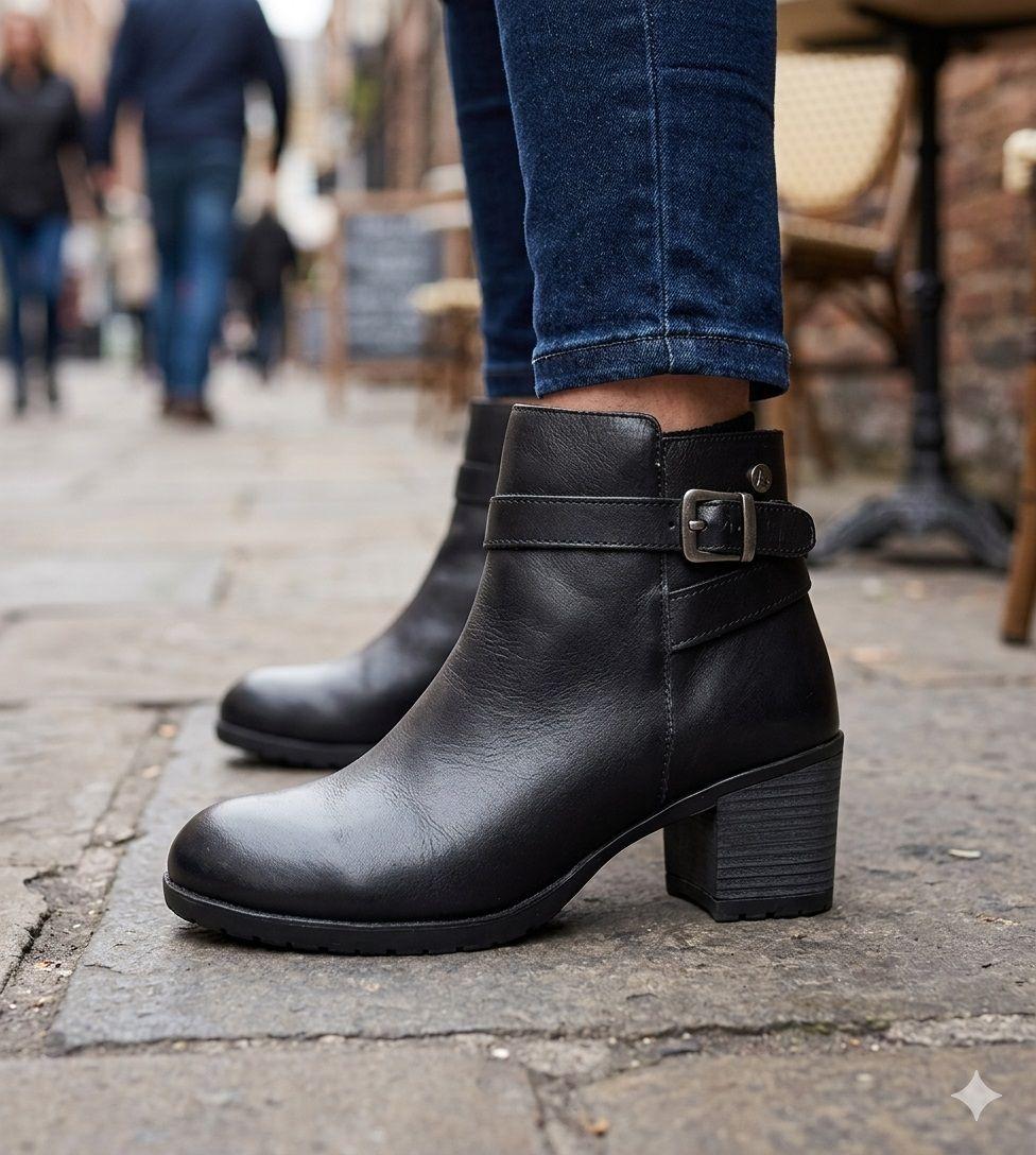 Botin de Cuero Francy Negro Alquimia-4
