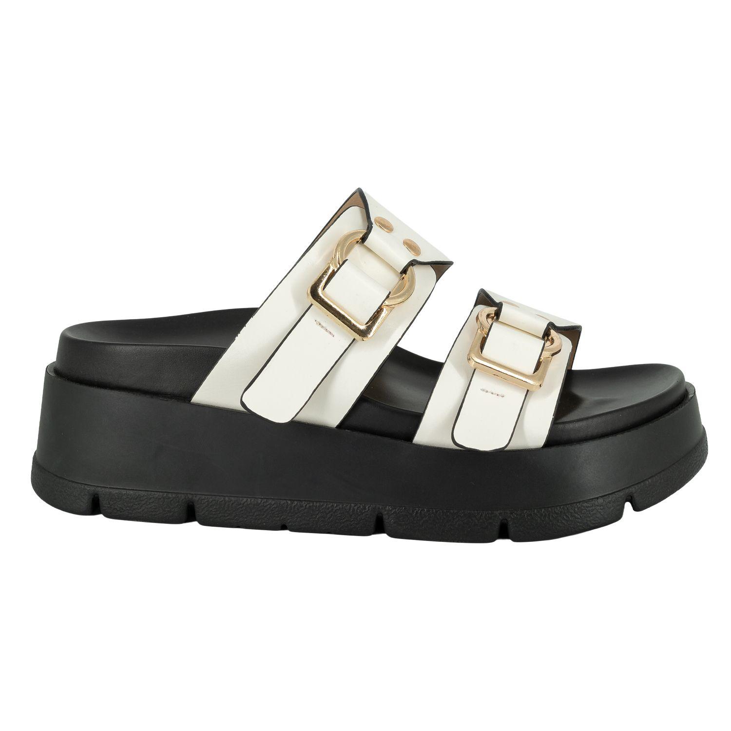 Sandalia Plataforma Kams Blanco Alquimia-0