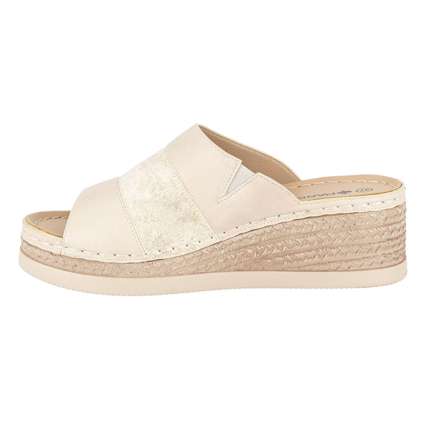 Sandalia Mule Solin Beige Passer-2
