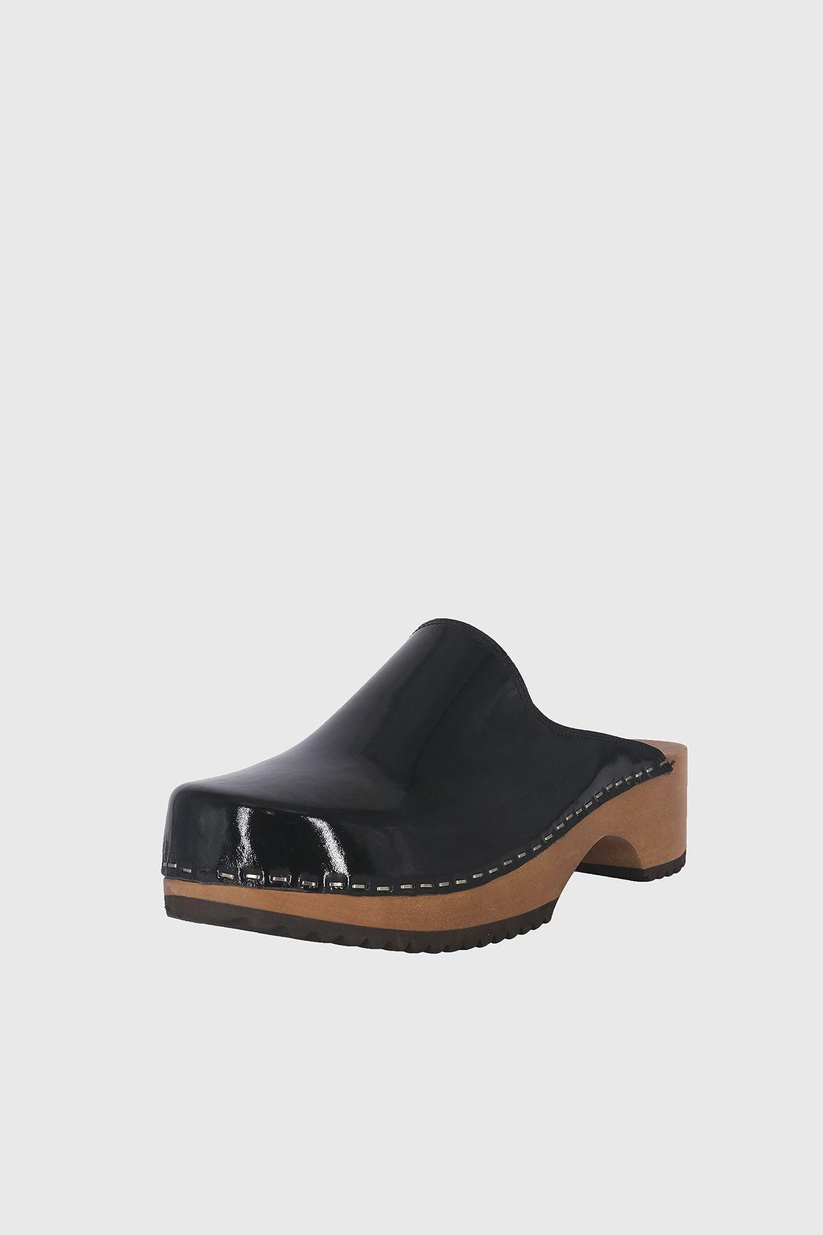 Zueco Madera Pollen Full Negro Alquimia-0