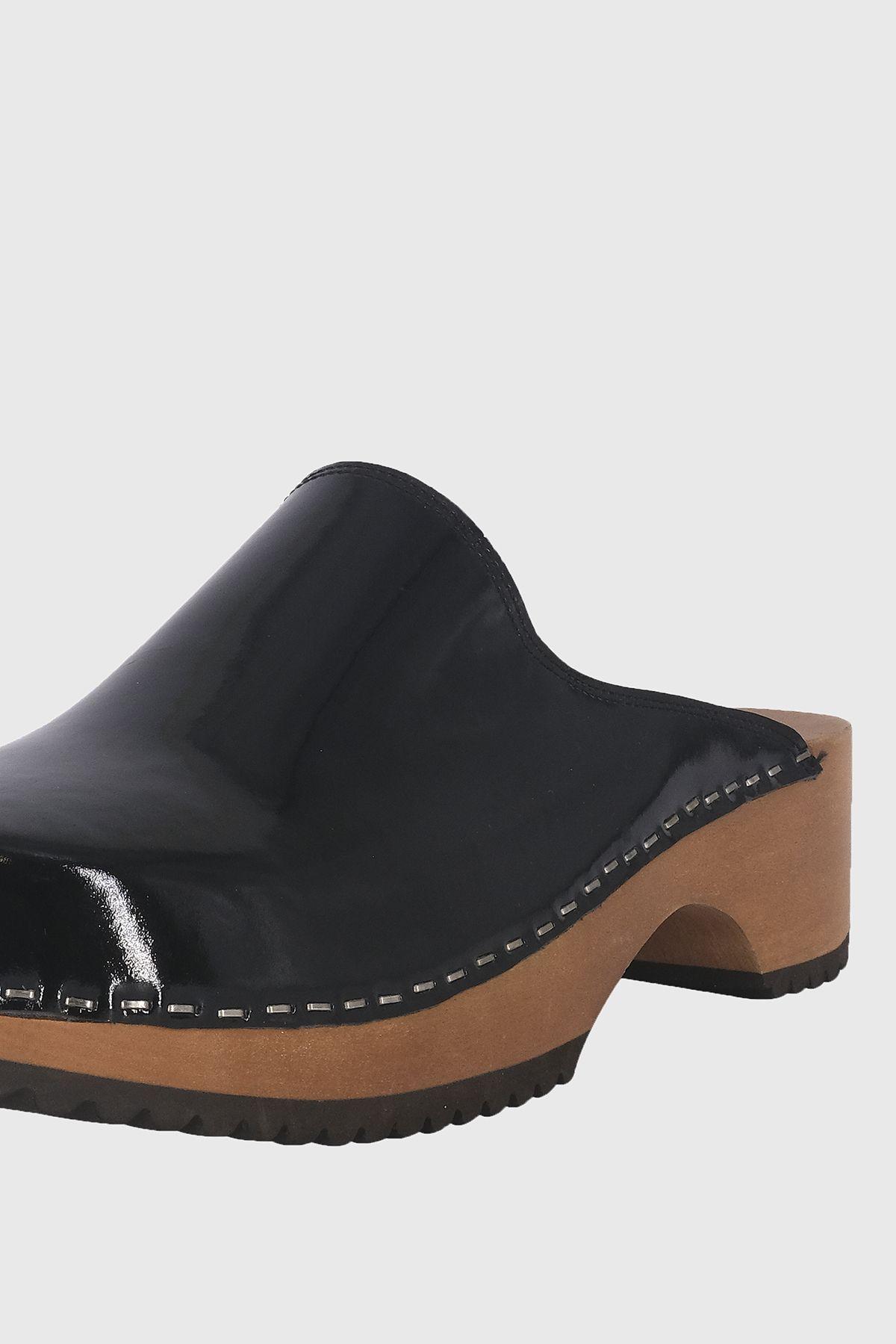 Zueco Madera Pollen Full Negro Alquimia-3