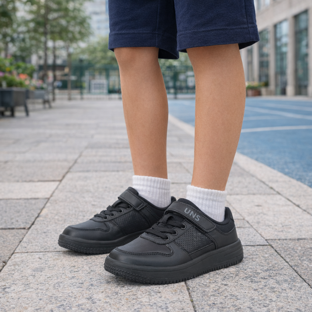 Zapatilla Escolar Nico Negro UNS-4