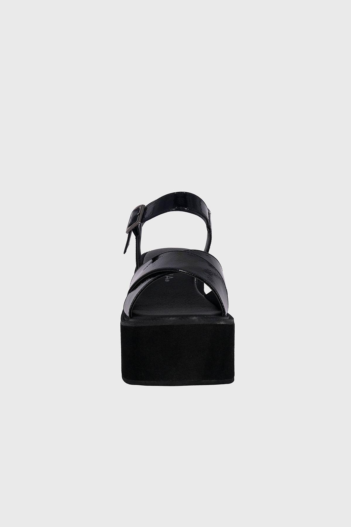 Sandalia Plataforma Weex Full Negro Alquimia-2