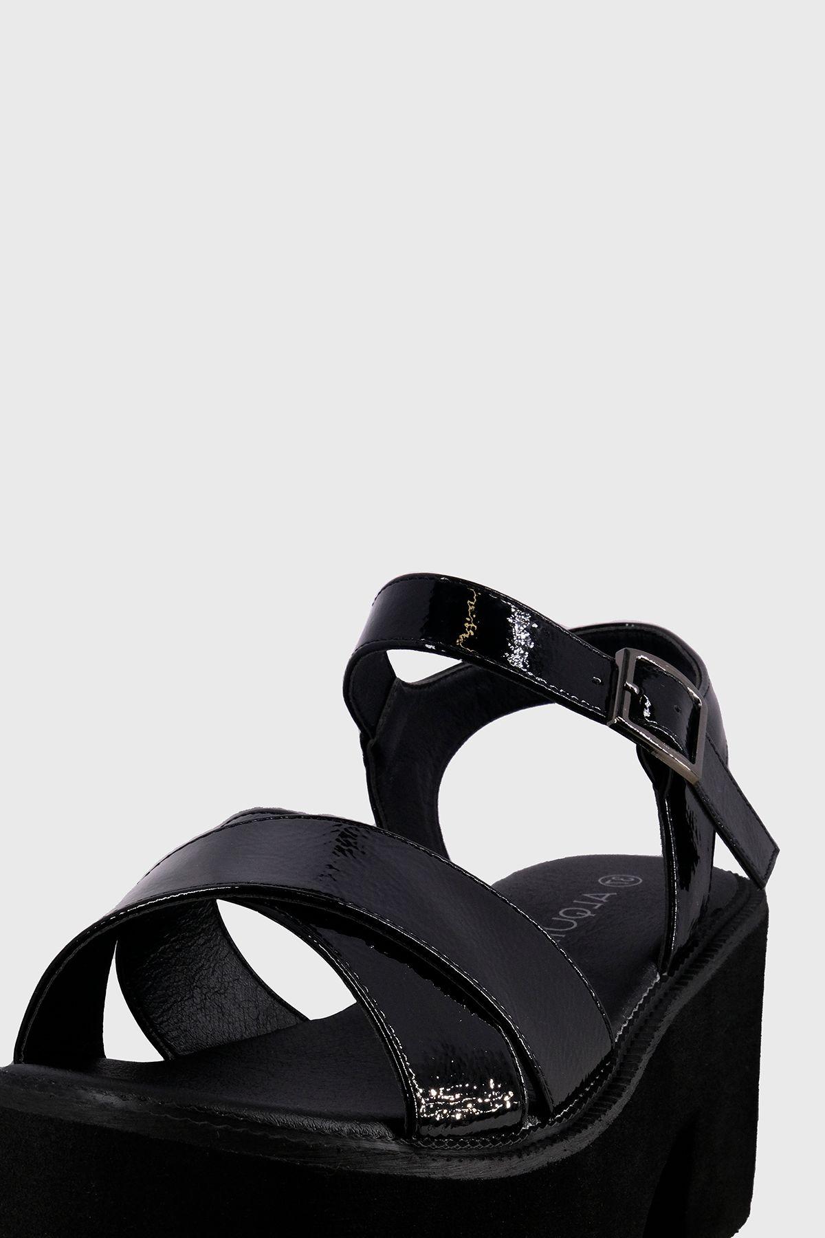 Sandalia Plataforma Weex Full Negro Alquimia-3