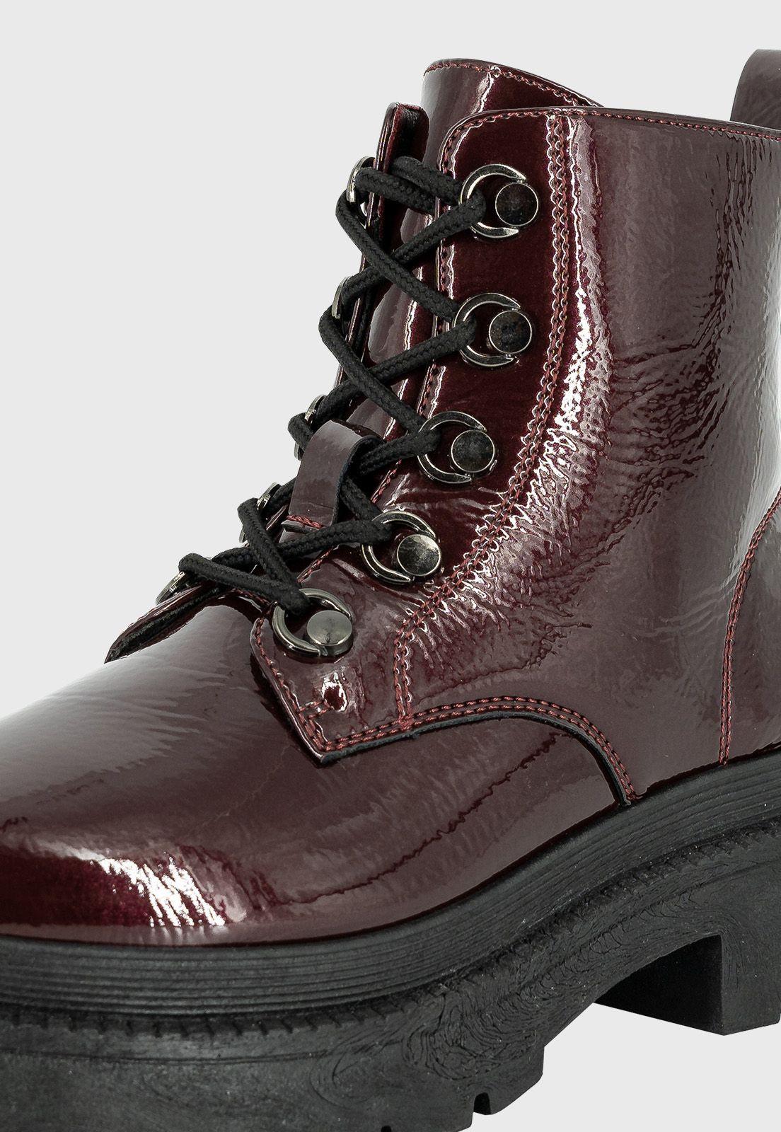 Botin Indo Burdeo Charol Alquimia-4
