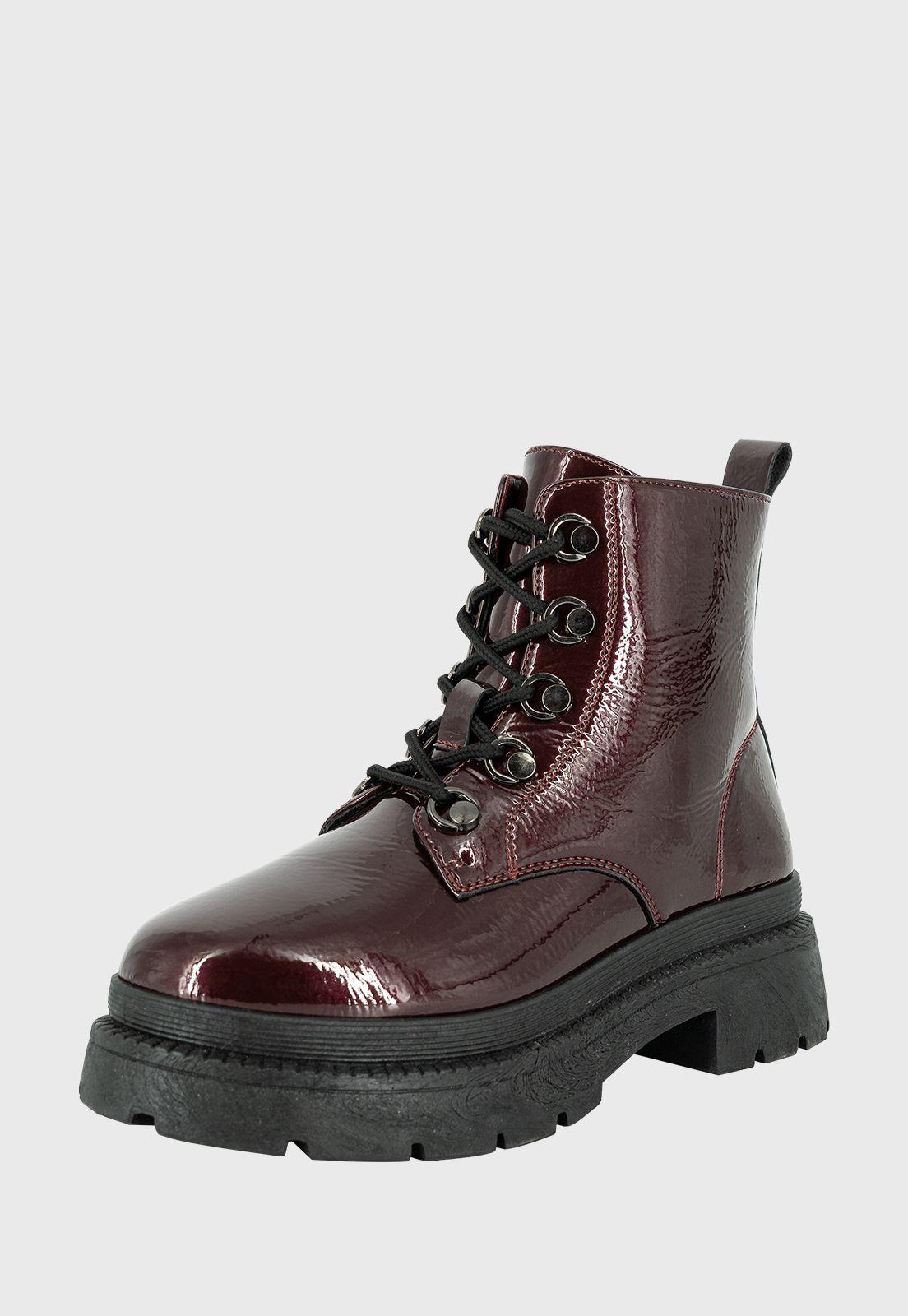 Botin Indo Burdeo Charol Alquimia-0