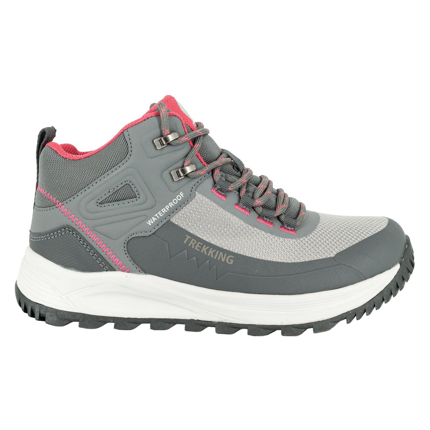 Botin Outdoor Waterproof Rosal Gris Alquimia-0