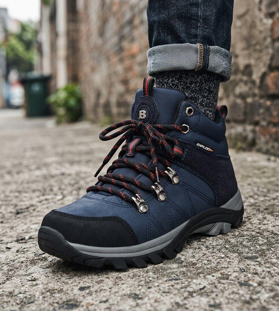 Botin Outdoor Interdictor Azul Bamboo-4