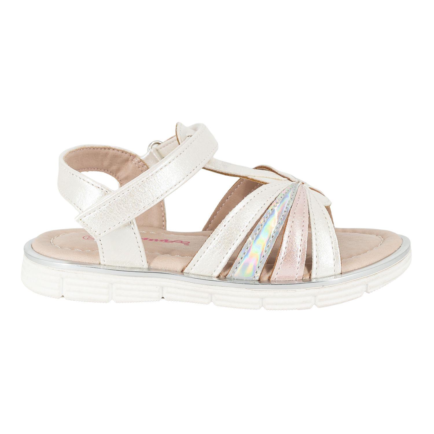 Sandalia con Velcro Jaqui Blanco Bamboo-0