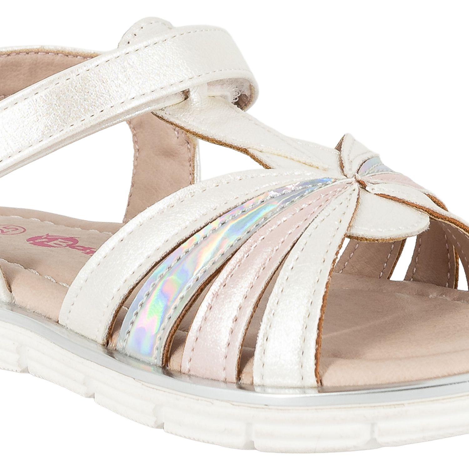 Sandalia con Velcro Jaqui Blanco Bamboo-4
