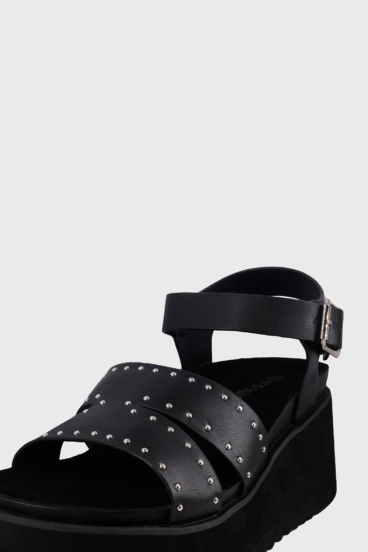 Sandalia Plataforma Gorgeous Negro Alquimia-3